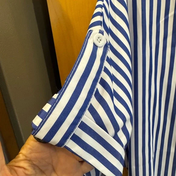 Striped Shirtdress-NWOT - Picture 2 of 7